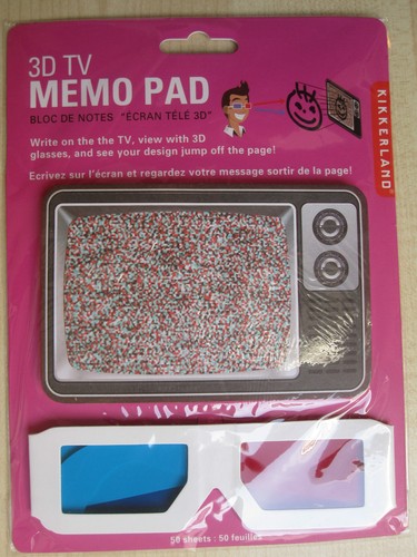 Memo pad notizblock in - tv,